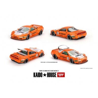 Mini GT Modeliukas 1990 Honda NSX Kaido Racing V1, orange (yra Sandėlyje)