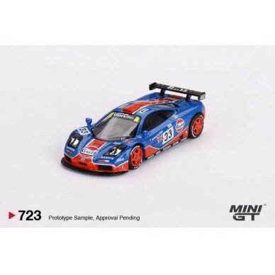 Mini GT Modeliukas 1996 McLaren F1 GTR #33 24H Le Mans, blue/orange