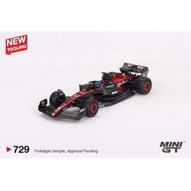 PRE-ORD3R Mini GT 2023 Alfa Romeo F1 F1 C43 #77 Valtteri Bottas Australian GP, red/black