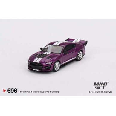 Mini GT Modeliukas 2023 Shelby GT500 Dragon Snake Concept, purple with white stripes (yra Sandėlyje)