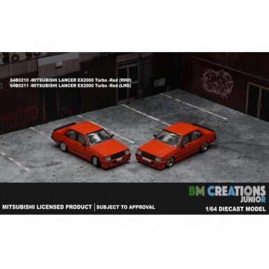 BM Creations Modeliukas Mitsubishi Lancer EX2000 Turbo, red