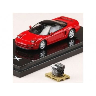 PRE-ORD3R Hobby Japan Modeliukas 1990 Honda NSX (NA1) With Engine Display Model, formula red