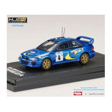 PRE-ORD3R Hobby Japan Modeliukas 1997 Subaru Impreza WRC #4 Tour de Corse, blue/yellow