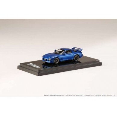 PRE-ORD3R Hobby Japan Modeliukas Efini RX-7 FD3S (A-Spec) GT Wing Mazda Speed Closed Headlights, innocent blue mica