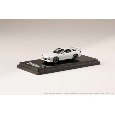 PRE-ORD3R Hobby Japan Modeliukas Efini RX-7 FD3S (A-Spec) GT Wing Mazda Speed Closed Headlights, pure white