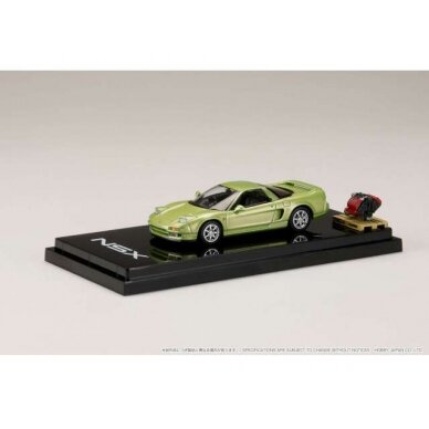 PRE-ORD3R Hobby Japan Modeliukas Honda NSX Coupe with Engine Display Model, lime green metallic