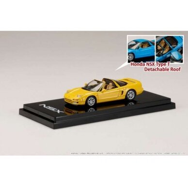 PRE-ORD3R Hobby Japan Modeliukas Honda NSX Type T with Detachable Roof, indy yellow pearl