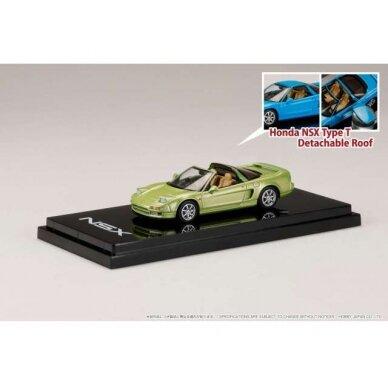 PRE-ORD3R Hobby Japan Modeliukas Honda NSX Type T with Detachable Roof, lime green metallic