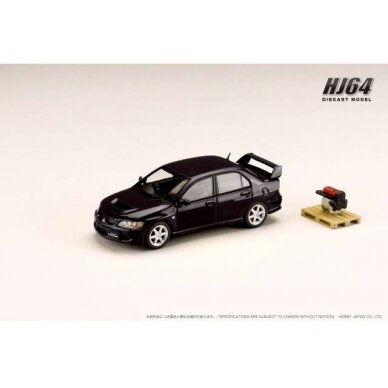 PRE-ORD3R Hobby Japan Mitsubishi Lancer GSR Evolution 8 with Engine Display Model, black mica