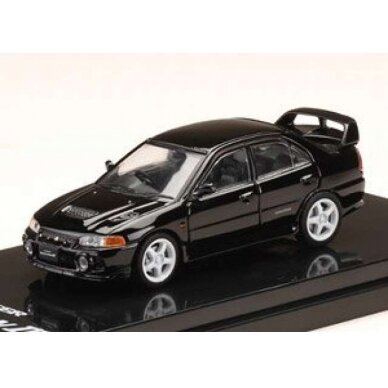 PRE-ORD3R Hobby Japan Modeliukas Mitsubishi Lancer GSR Evolution IV (CN9A) Customized Version, pyrenees black