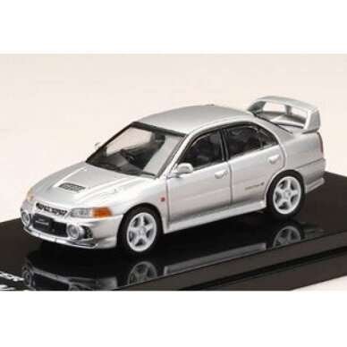 PRE-ORD3R Hobby Japan Modeliukas Mitsubishi Lancer GSR Evolution IV (CN9A) Customized Version, steel silver