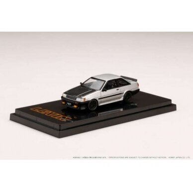 PRE-ORD3R Hobby Japan Toyota Corolla Levin GT APEX 2door AE86 with Carbon Bonnet, silver/black