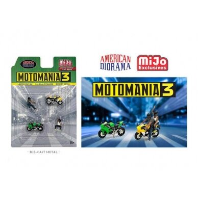 PRE-ORD3R American Diorama Moto Mania #3 Figure set, various (Car Not Included !!)