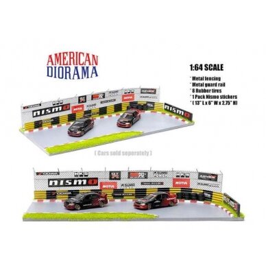 PRE-ORD3R American Diorama Priedų rinkinys Nismo Racetrack Diorama (Car Not Included !!)