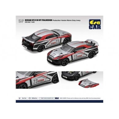 PRE-ORD3R Era Car Nissan GT-R50 #23 By Italdesign Production Version, nismo grey livery