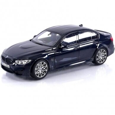PRE-ORD3R Norev Modeliukas 1/18 2017 BMW M3 Competition, blue metallic