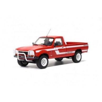 PRE-ORD3R OttO Miniatures 1/18 1993 Peugeot 504 Pick-Up Dangel *Resin series*, red/white