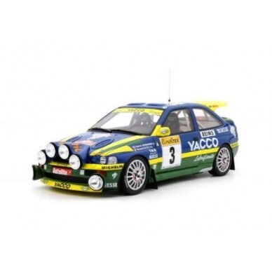 PRE-ORD3R OttO Miniatures Modeliukas 1/18 1996 Ford Escort RS Cosworth *Resin series*, blue/white/green/yellow