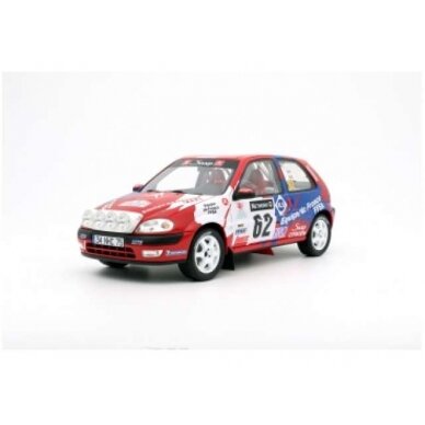 PRE-ORD3R OttO Miniatures 1/18 2000 Citroen Saxo VTS #62 *Resin series*, red/blue/white