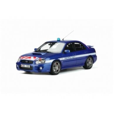 PRE-ORD3R OttO Miniatures 1/18 2006 Subaru Impreza STI WRX Gendarmerie *Resin series*, blue world rally