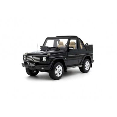 PRE-ORD3R OttO Miniatures 1/18 2007 Mercedes Benz G500 Convertible *Resin series*, obsidian black metallic