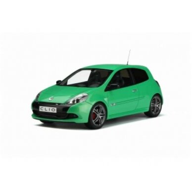 PRE-ORD3R OttO Miniatures Modeliukas 1/18 2011 Renault Clio 3 Ph. 2 RS *Resin series*, alien green