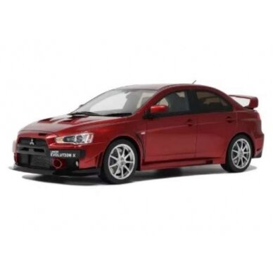 PRE-ORD3R OttO Miniatures Modeliukas 1/18 2012 Mitsubishi Lancer Evo X FQ 400 *Resin series*, orient red