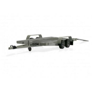 PRE-ORD3R OttO Miniatures 1/18 Car Carrier Trailer, silver/grey