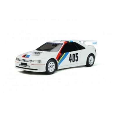 PRE-ORD3R OttO Miniatures Modeliukas 1988 Peugeot 405 T16 Gr.S *Resin series*, white/red/blue