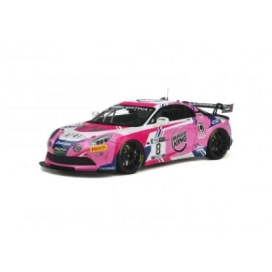 PRE-ORD3R OttO Miniatures 2020 Alpine A110 GT4 #8 Team Speed Car *Resin series*, pink