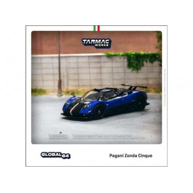 Tarmac Works Pagani Zonda Cinque, blu francia