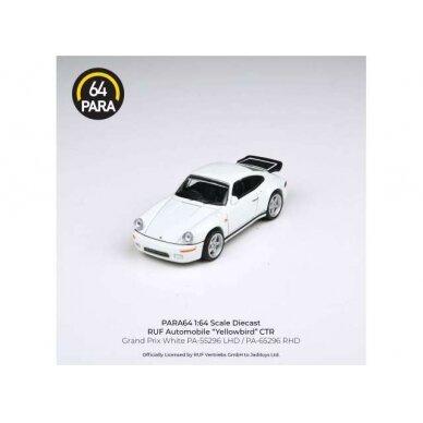 PRE-ORD3R Para64 Modeliukas 1987 RUF CTR *Left hand drive*, white (cars in a deluxe Acrylic window box)