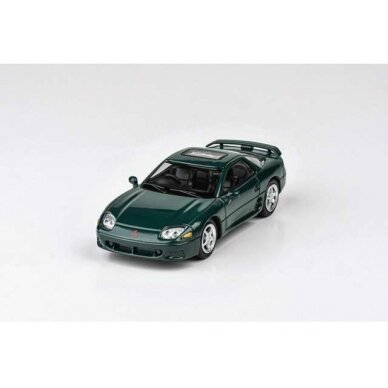 PRE-ORD3R Para64 Modeliukas 1994 Mitsubishi GTO RHD, panama green mica (cars in a deluxe Acrylic window box)