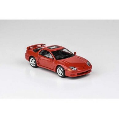 PRE-ORD3R Para64 Modeliukas 1994 Mitsubishi GTO RHD, red (cars in a deluxe Acrylic window box)