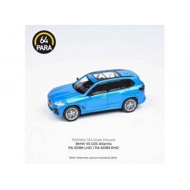 PRE-ORD3R Para64 BMW X5 *Right Hand Drive*, atlantis blue (cars in a deluxe Acrylic window box)