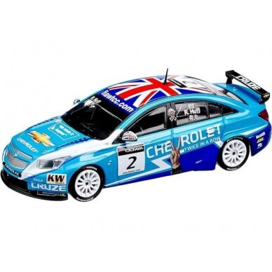 PRE-ORD3R Pop Race Modeliukas 1/64 Chevrolet Cruze WTCC #2 Rob Huff World Touring Car Championship WTCC Macau 2011, blue