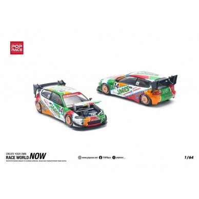 PRE-ORD3R Pop Race Modeliukas 1/64 Pandem Civic EG6 v1.5 *JACCS*, various