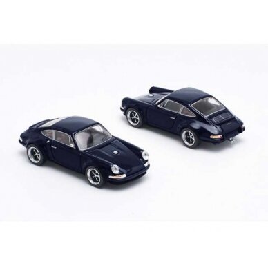 PRE-ORD3R Pop Race Modeliukas 1/64 Singer Porsche, monaco midnight blue