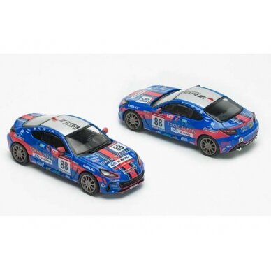 PRE-ORD3R Pop Race Modeliukas 1/64 Subaru BRZ Tokyo Subaru Racing #88, blue/red