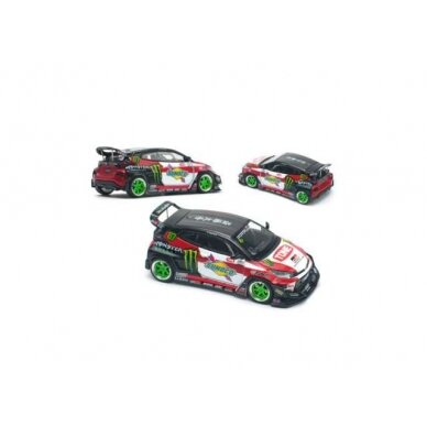 PRE-ORD3R Pop Race Modeliukas 1/64 Toyota Pandem GR Yaris Daigo Saito, various