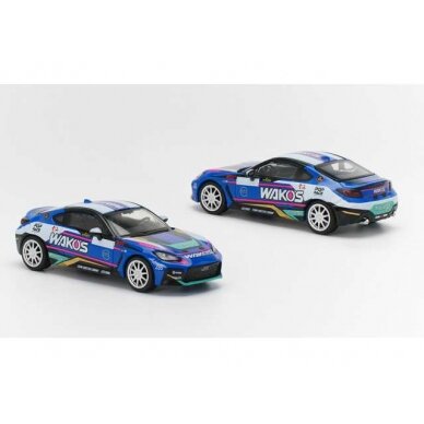 PRE-ORD3R Pop Race Modeliukas 2023 Toyota GR86 TMC Wako's Macau GP, blue/white/pink