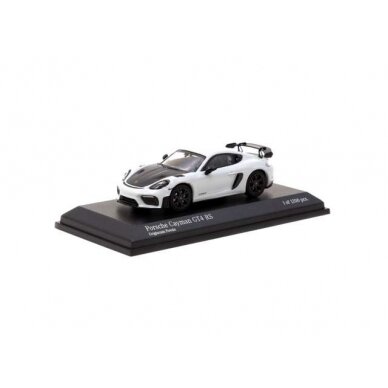 Tarmac Works Modeliukas Porsche Cayman GT4 RS Grigiocam Povolo, white