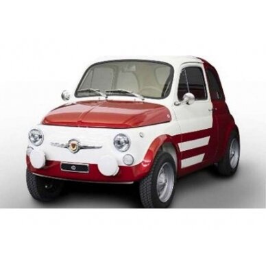 PRE-ORD3R Solido 1/18 1965 Fiat 500 *Turbina Tribute*, white/red