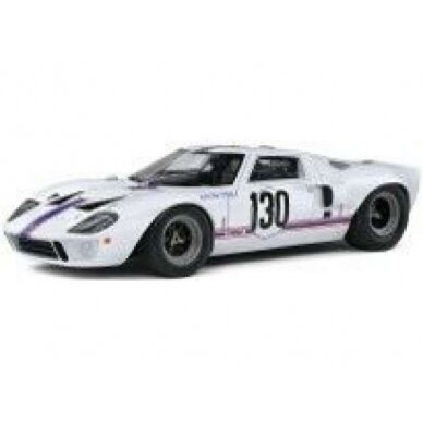 PRE-ORD3R Solido Modeliukas 1/18 1967 Ford GT40 Mk1 Targa Florio #130, white