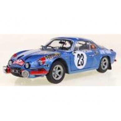 PRE-ORD3R Solido 1/18 1972 Alpine A110 1600S #23 Nicolas/Vial Rally Monte Carlo, blue/red