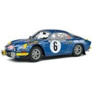 PRE-ORD3R Solido Modeliukas 1/18 1972 Alpine A110 1600S #6 Rally Monte Carlo, blue