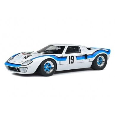 PRE-ORD3R Solido 1/18 1973 Ford GT40 Mk1 #19 Angola Championship, white/blue