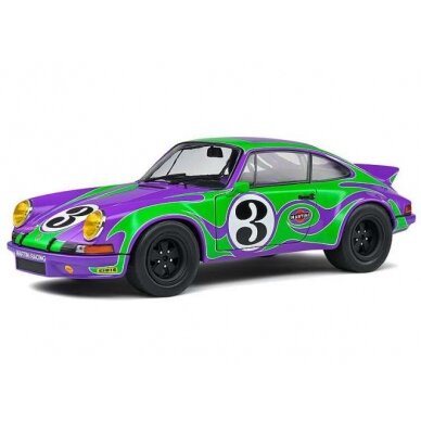 PRE-ORD3R Solido Modeliukas 1/18 1973 Porsche 911 RSR *Hippy Tribute*, purple/green