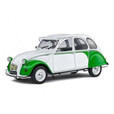 PRE-ORD3R Solido Modeliukas 1/18 1982 Citroen 2CV6 *Dolly*, white/green