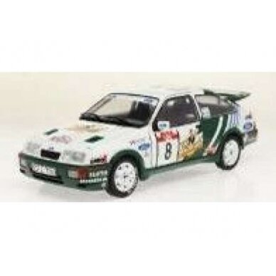 PRE-ORD3R Solido 1/18 1988 #8 Ford Sierra Cosworth Tour de Corse Auriol/Giraudet, white/green